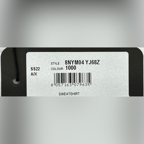 Armani Exchange ICON LOGO CREW NECK SWEATSHIRT - Picture 2 of 10